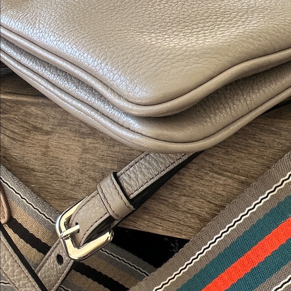 Prada Arbilla  Leather Crossbody Bag Vitello Phen bandoliera Authentic - Picture 13 of 14